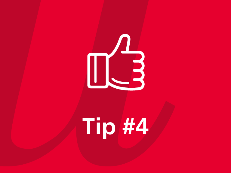 Daumen hoch für Tipp 4